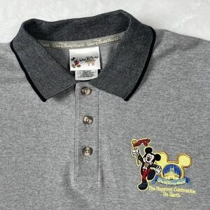 Men's The Happiest Celebration on Earth Walt Disney World Knit Polo Shirt Large